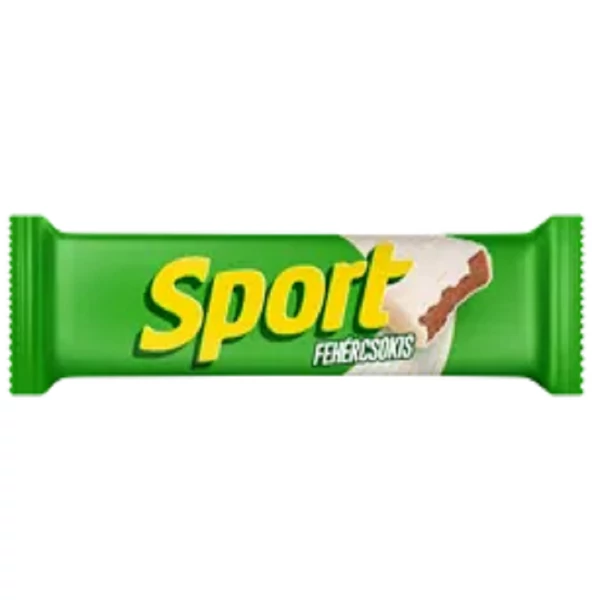 Sport fehér csokoládéval mártott rumos ízű kakaós szelet 31 g