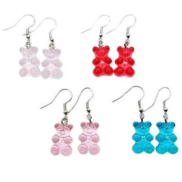 Lora gumimacis fülbevaló többféle színben 841997