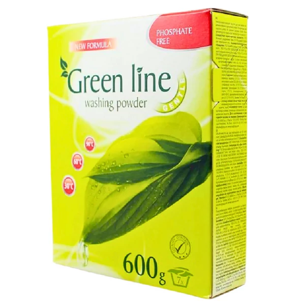 Green Line mosópor 600g 7 mosás gentle (zöld)
