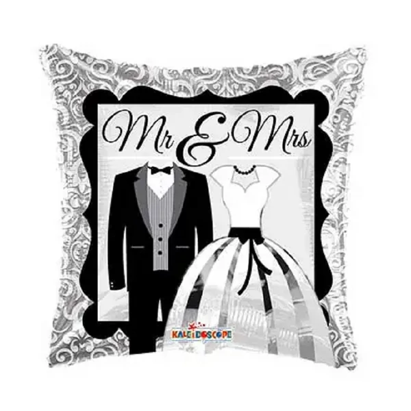 Esküvői fólia lufi párna alakú 45cm