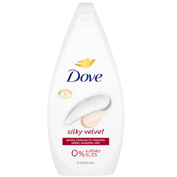 Dove silky velvet tusfürdő 720ml