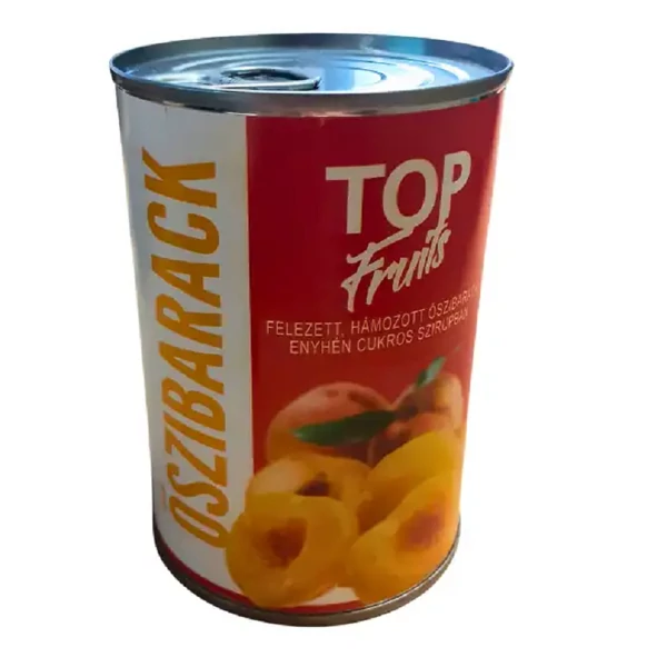 Top fruits őszibarack befőtt 410g/240g