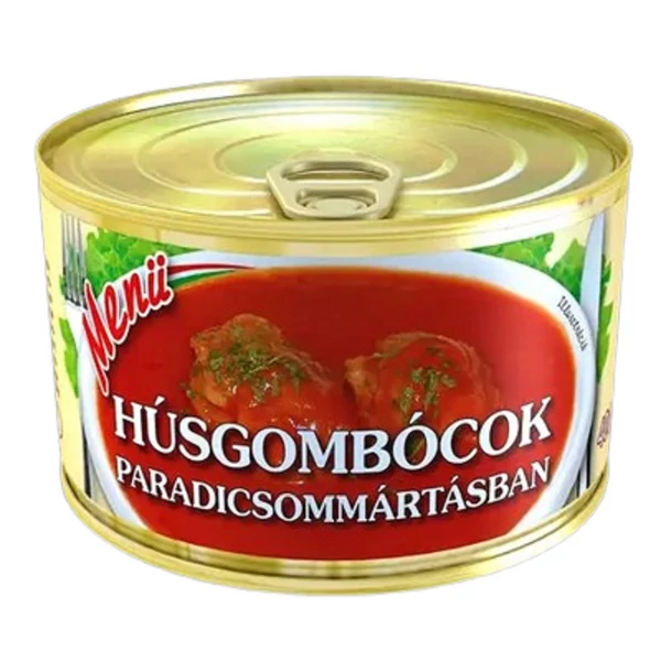 Menü készétel 400g húsgombóc paradicsommártásban