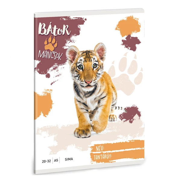 Ars Una: Bátor Mancsok - Tigris sima füzet A/5 20-32