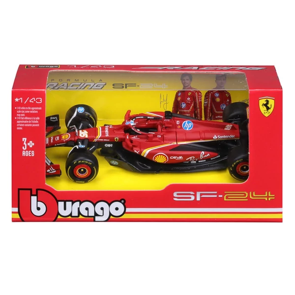 Bburago: Ferrari SF24 F1 versenyautó fém autómodell 1/43