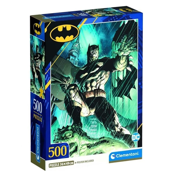 DC Comics Batman az esőben 500db-os puzzle - Clementoni