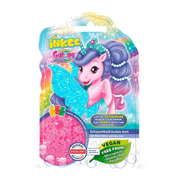Craze Inkee: Vegán habfürdő folyadék - Galupy unikornis rágógumi illattal - EPEE