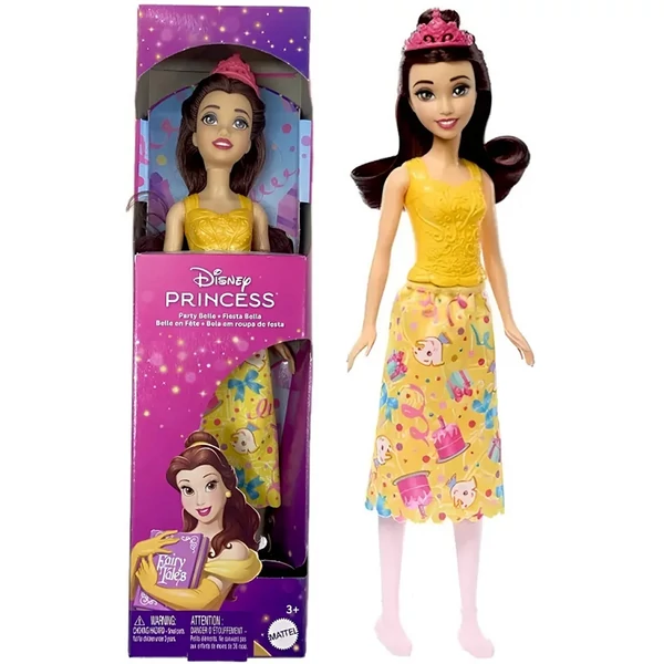 Disney Hercegnők: Party Belle hercegnő baba – Mattel