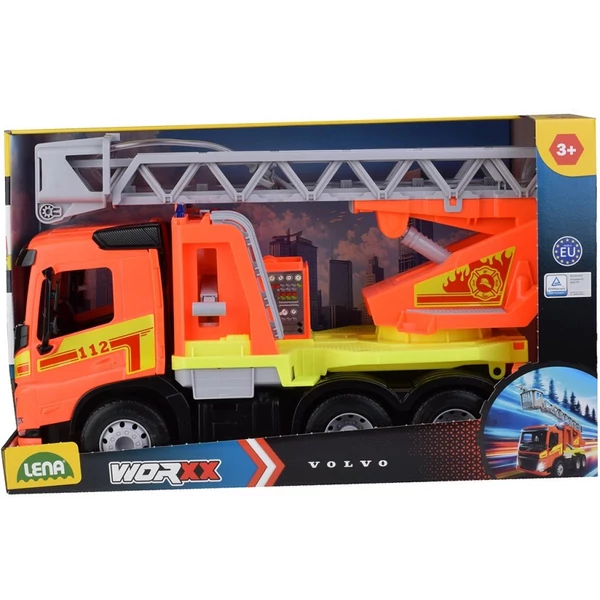 LENA: Worxx Volvo FMX létrás tűzoltóautó dobozos 48cm