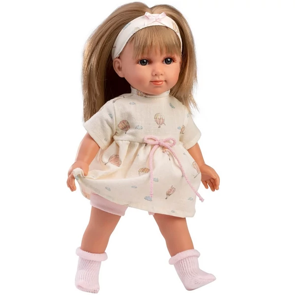 Llorens: Elena 35cm-es baba hőlégballonos ruhában