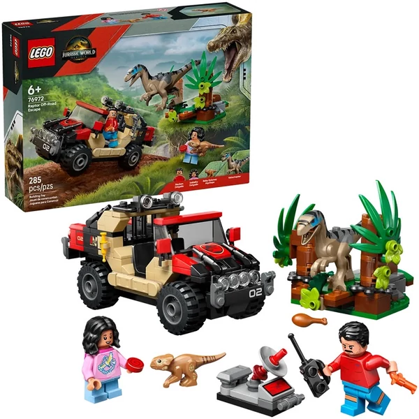 LEGO® Jurassic World: Terepjárós menekülés a raptor elől (76972)