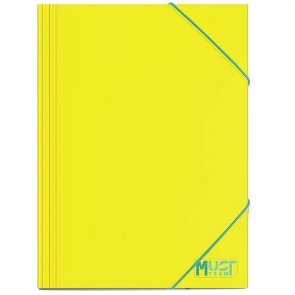 Luna: Must Team sárga gumis mappa 25x35cm