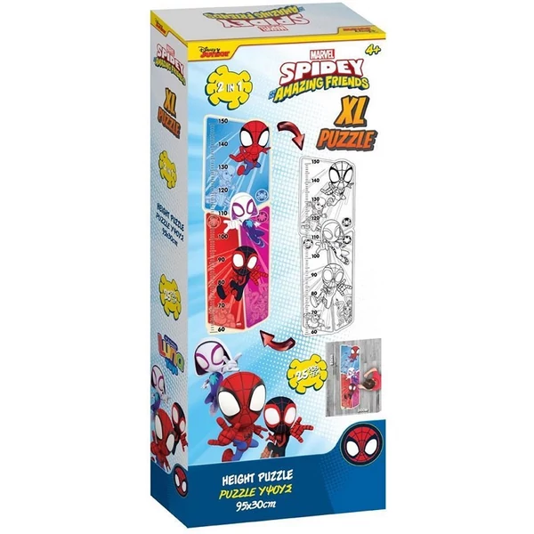 Luna: Spidey és csodás barátai színezhető magasságmérő 25db-os maxi puzzle