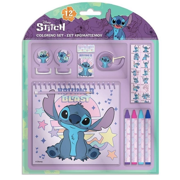 Luna: Stitch 12db-os színező szett