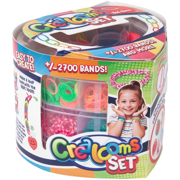 Gumikarkötő készítő szett szív alakú dobozban