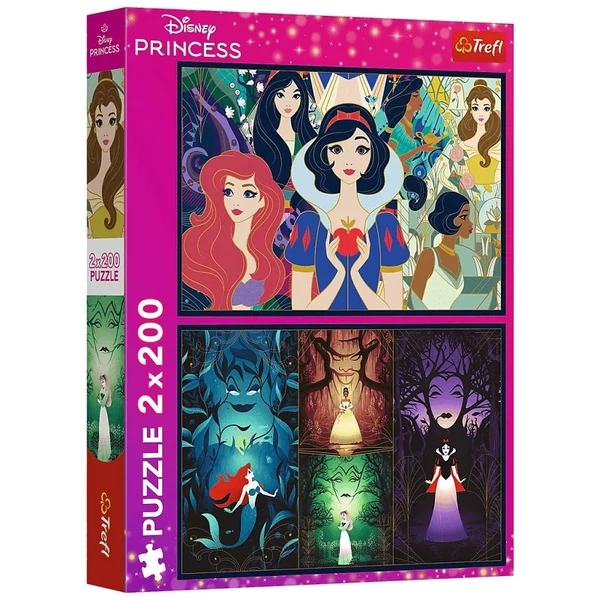Disney elbűvölő hercegnők 2x200db-os puzzle - Trefl