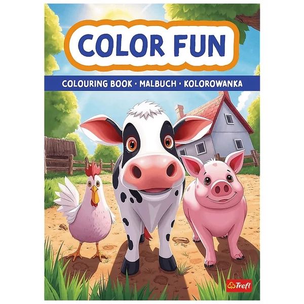 Vidám farm állatok kifestőkönyv - Trefl