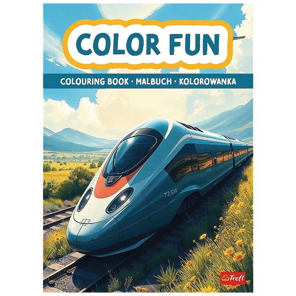 Vonatok és repülők kifestőkönyv - Trefl