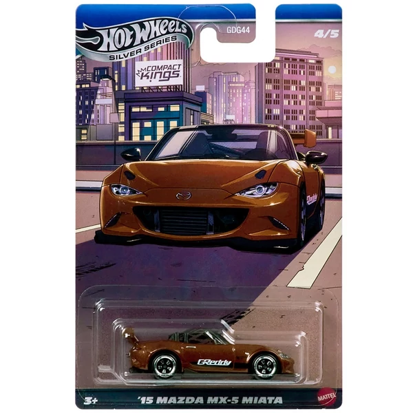 Hot Wheels: ’15 Mazda MX-5 Miata klasszikus kisautó 1/64 - Mattel