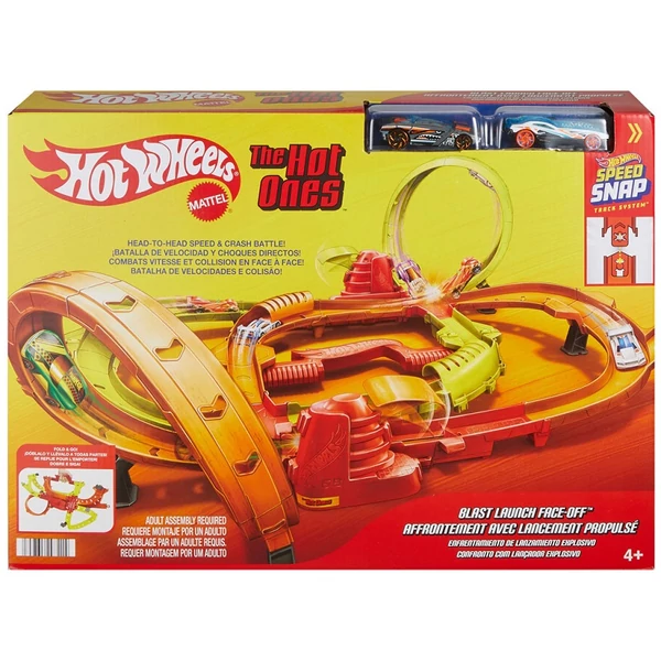 Hot Wheels: Blast Launch Face-Off ütközések versenypálya szett - Mattel