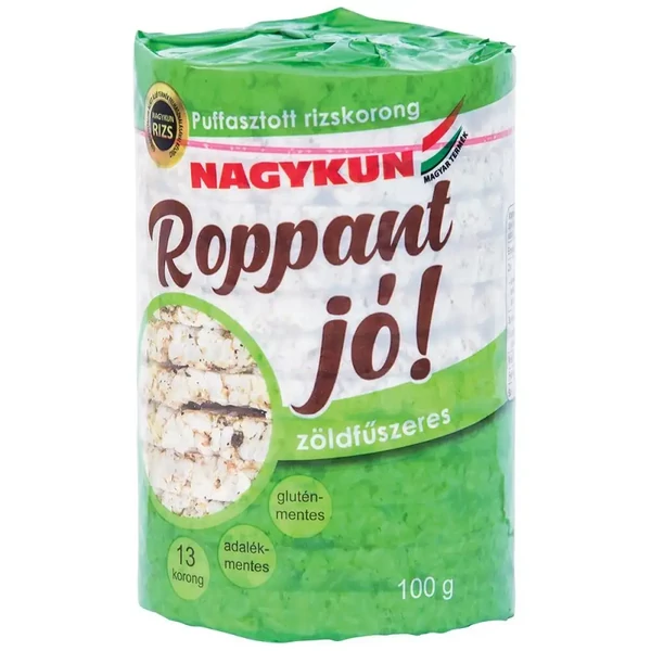 Nagykun Roppant jó! Puffasztott rizs zöldfűszeres 100g
