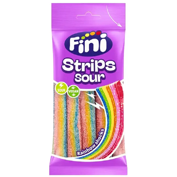 Fini Strips szivárvány gumicukor 80 g