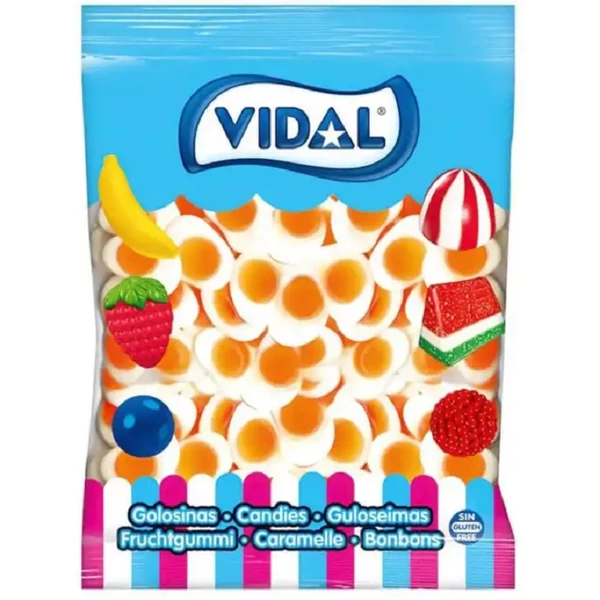 Vidal Sült Tojás Vegyes Gyümölcs Ízű Gumicukor 1kg