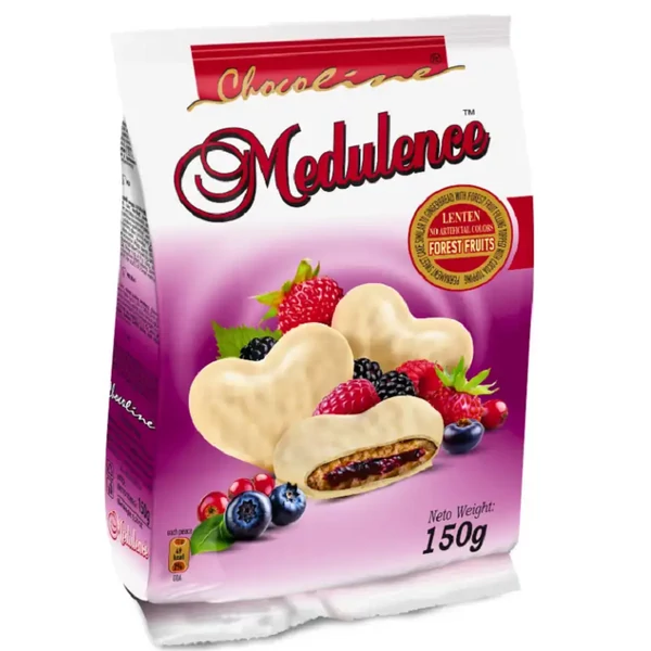 Medulence Fehércsokis Puszedli – Erdei gyümölcsös 150g