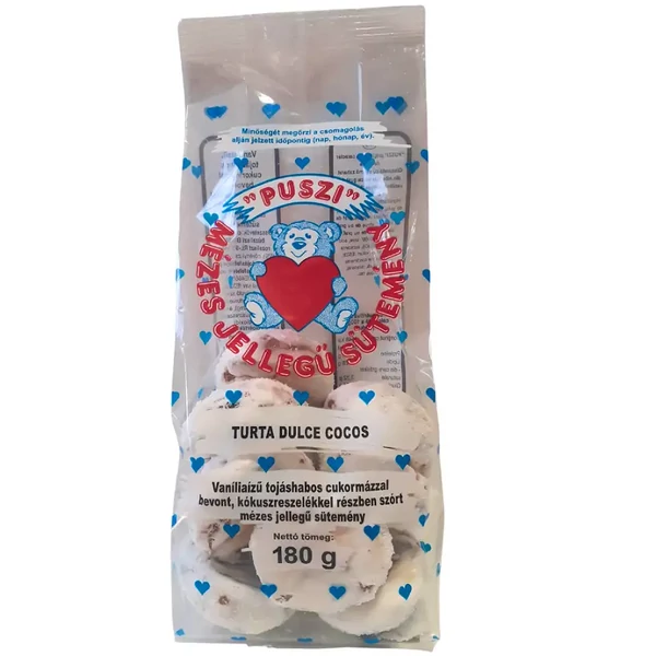 Puszi mézes jellegű puszedli kókuszos 180g