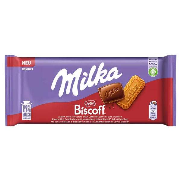 Milka Biscoff Lotus kekszes 90g