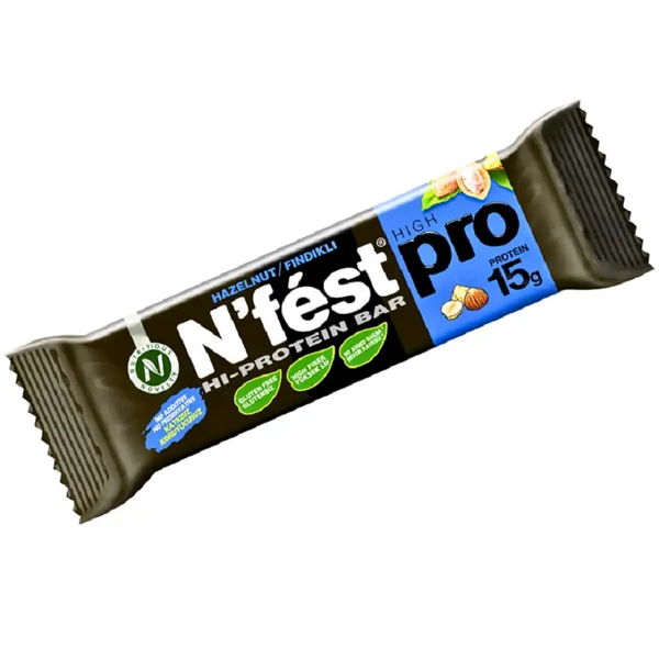 Nfest Pro Hazelnut HI Protein Bar - Magas fehérjetartalmú mogyorós szelet 50g