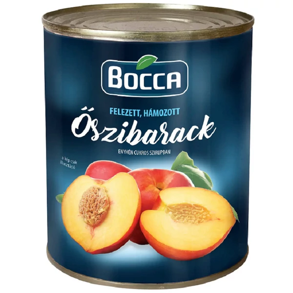 Bocca Őszibarack befőtt felezett 820g/480g