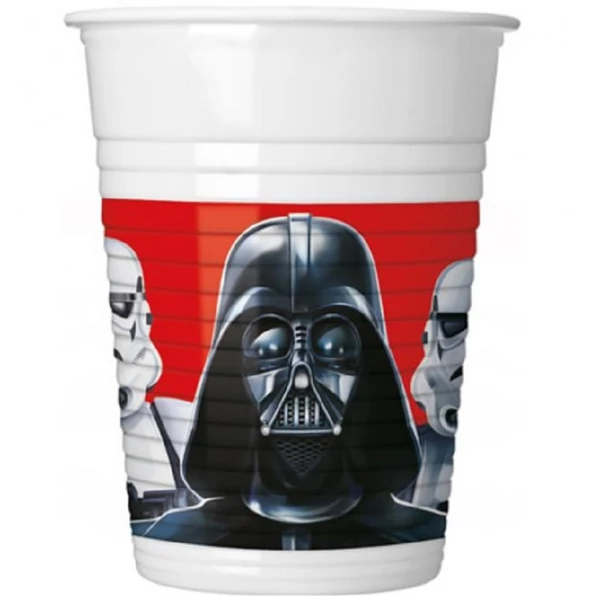 Star wars műanyag party pohár 8db-os kiszerelésben