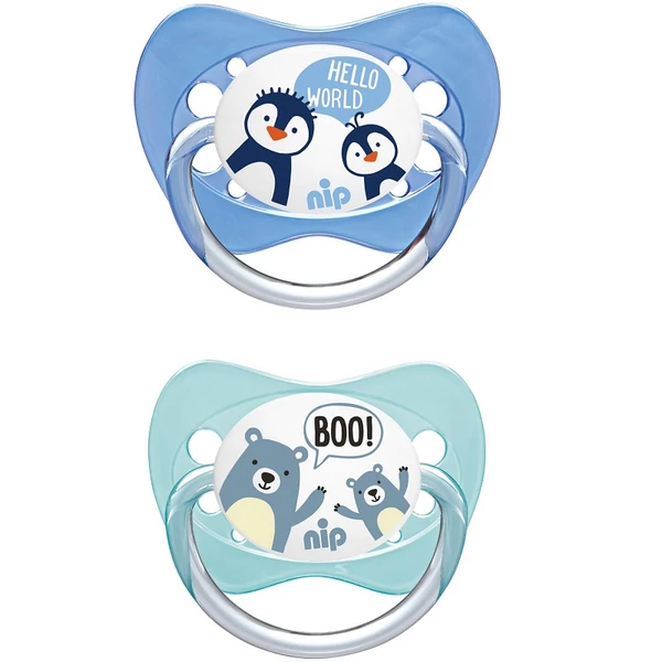 Nip family játszócumi 5-18hó 2db-os kiszerelésben többféle mintával 31001