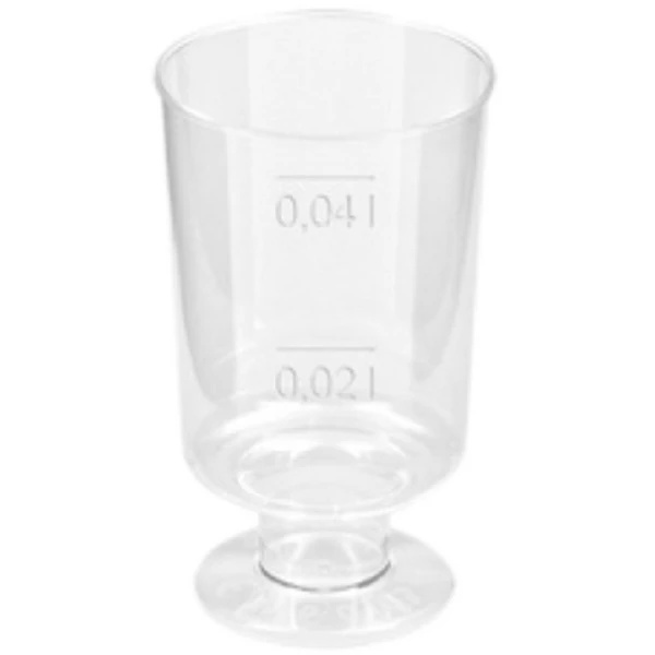 Eldobható snapszos talpas pohár 2-4cl 20db-os kiszerelésben XTÉ