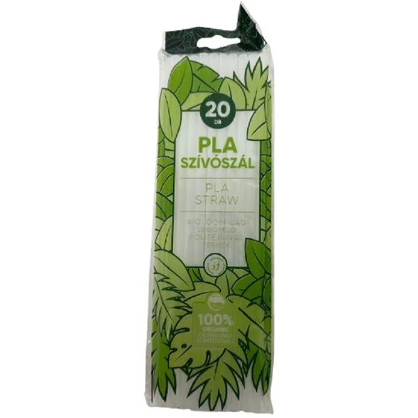 Biológiailag lebomló szívószál 20db-os kiszerelésben 279386