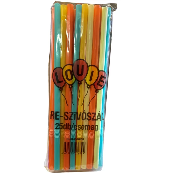 Újrahasznosított PP szívószál 8mmx22cm 25db-os kiszerelésben XTÉ