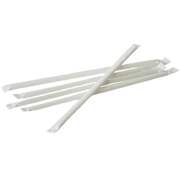 Egyesével csomagolt újrahasznosított szívószál 6mmx21,5cm 100db-os kiszerelésben XTÉ