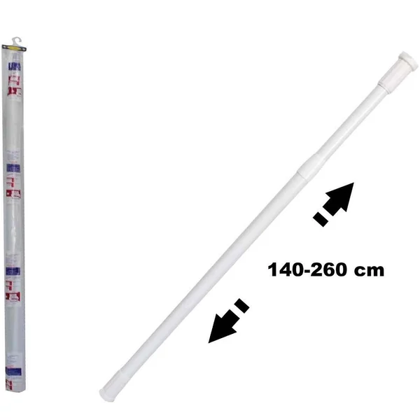 Enger zuhanyfüggönytartó rúd 140-260cm ENG-593 - csak egyedi szállítással vagy személyes átvétellel