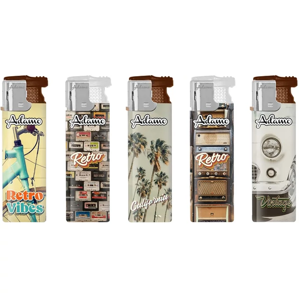 Elektromos retró mintás öngyújtó 50 db-os 177375