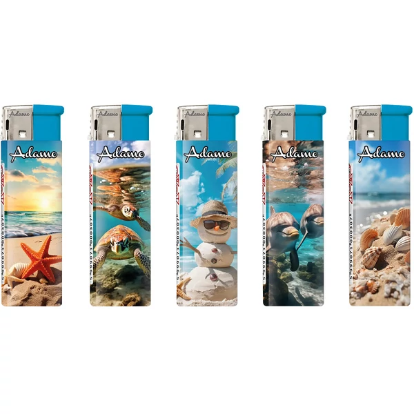 Elektromos tengerpart mintás öngyújtó 50 db-os 1881073 