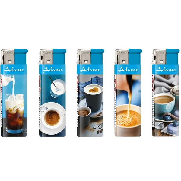 Elektromos kávé mintájú öngyújtó 50 db-os 1881125