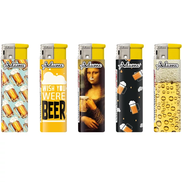 Elektromos sörös mintájú öngyújtó 50 db-os 1881205 