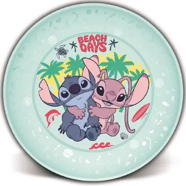 Műanyag lapos tányér Lilo és Stitch QP3274