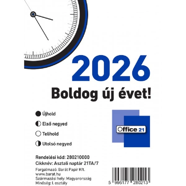 2026-os asztali naptár  21TA