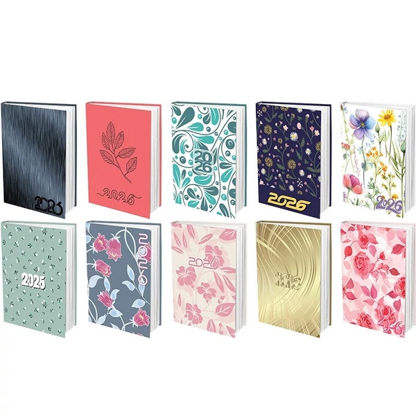 T-calendar 2napos zsebnaptár többféle mintával B/7 2026