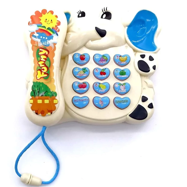Játék elemes elefántos telefon 82486