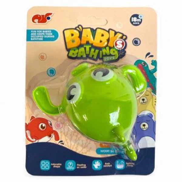 Felhúzhatós halacskás kádjáték többféle színben 9cm BB9879