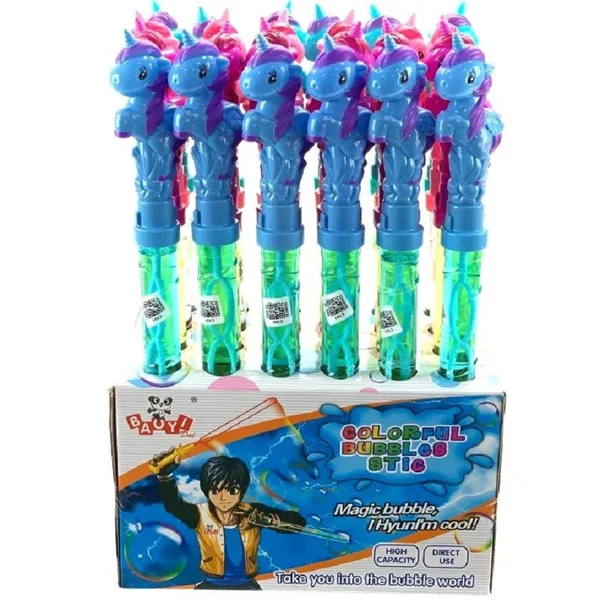 Unikornisos buborékfújó többféle színben 38cm 90387