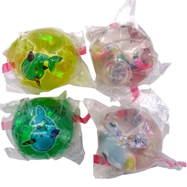 Játék pattogós labda többféle változatban 6,5cm 72379